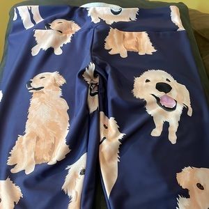Cutest golden retriever leggings